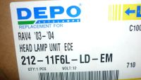 Лот: 5178641. Фото: 2. Фара левая Toyota Rav4 03-05... Автозапчасти