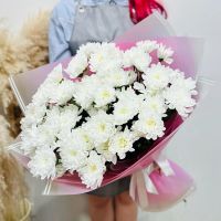 Лот: 19679270. Фото: 2. Гранд букет из кустовых хризантем... Цветы, букеты