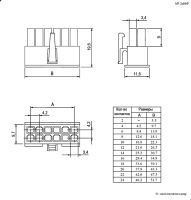 Лот: 19292925. Фото: 2. Разъем MF-2x4F, розетка кабельная... Радиодетали  (электронные компоненты)