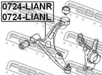 Лот: 25870292. Фото: 2. Рычаг передний левый FEBEST 0724LIANL. Автозапчасти