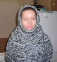 Лот: 9270474. Фото: 3. Снуд - оплечье - капюшон 3 в 1... Одежда, обувь, галантерея