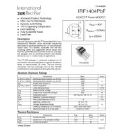 Лот: 24348502. Фото: 2. Транзистор IRF1404PBF IRF1404... Радиодетали  (электронные компоненты)