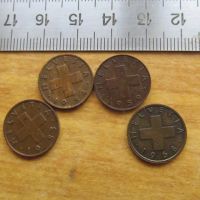 Лот: 23525472. Фото: 4. Монета 1 раппен один 1953; 1954... Красноярск