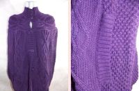 Лот: 12117342. Фото: 2. Пончо вязанное т-фиолетовое NAF-NAF... Женская одежда
