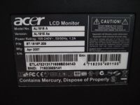 Лот: 15029329. Фото: 3. ЖК Монитор ACER AL1916 1280X1024... Компьютеры, оргтехника, канцтовары