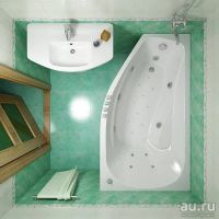 Лот: 9800375. Фото: 5. Ванна акриловая 167x96 Скарлет...
