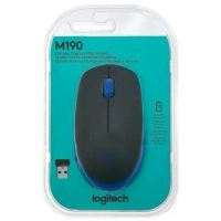 Лот: 21437725. Фото: 7. Мышка Logitech M190 Black/Blue...