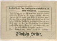 Лот: 1414524. Фото: 2. Австрия. Нотгельд. 20 геллер 1920г... Банкноты