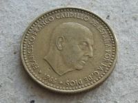 Лот: 9591188. Фото: 2. Монета 1 песета одна Испания 1966... Монеты