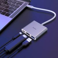 Лот: 24962457. Фото: 6. USB хаб (Type-C хаб) Hoco HB14...
