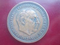 Лот: 11610397. Фото: 2. Италия 2*5 pesetas 1953 год. Монеты