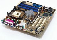 Лот: 3486610. Фото: 2. Материнская ASUS плата P4P800-VM... Комплектующие