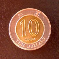 Лот: 825414. Фото: 2. Гонконг 10 долларов 1994 Орхидея. Монеты