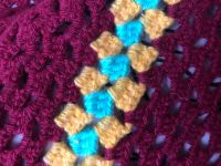 Лот: 25897271. Фото: 3. Платок – шаль ручной вязки, 180х135х135см... Одежда, обувь, галантерея