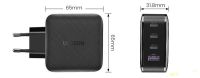Лот: 16969247. Фото: 3. Зарядное устройство UGreen GaN... Смартфоны, связь, навигация