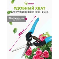 Лот: 24114547. Фото: 2. Секатор цветочный, 180 мм, Grandy... Садовый инструмент и инвентарь