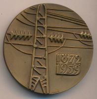 Лот: 9844270. Фото: 2. СССР Медаль 1972 Г.М. Кржижановский... Значки, медали, жетоны