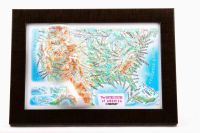 Лот: 17593848. Фото: 2. Рельефная карта "США" (серия... Сувениры, подарки
