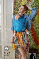 Лот: 6852801. Фото: 3. Слинг шарф Diva Basico, Oltremare. Красноярск