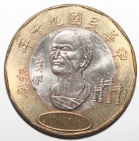 Лот: 8386321. Фото: 2. 20 юаней (долларов) 2001 год... Монеты