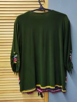 Лот: 25857846. Фото: 2. Блузка / туника женская, зеленая... Женская одежда