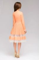 Лот: 5316656. Фото: 2. Платье 1001Dress длины миди персиковое... Женская одежда