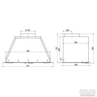 Лот: 16073860. Фото: 2. Вытяжка встраиваемая Elikor Flat... Крупная бытовая техника