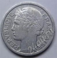 Лот: 201235. Фото: 2. Франция. 1 франк 1947г. Монеты