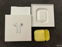 Лот: 18485029. Фото: 3. Наушники Airpods 2 + чехол (читать... Бытовая техника