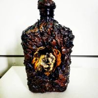 Лот: 17800265. Фото: 2. Бутылка декор "Лев". Ручная работа