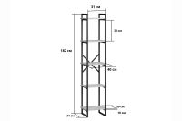 Лот: 24663206. Фото: 6. Стеллаж LOFTY HOME Роквуд