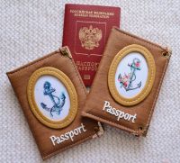 Лот: 12528518. Фото: 2. обложка на загранпаспорт. Ручная работа