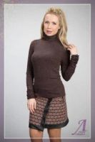 Лот: 10049000. Фото: 2. Водолазка коричневая. Женская одежда