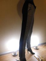 Лот: 7275080. Фото: 3. черно-белые зауженные брюки Zarina... Одежда, обувь, галантерея