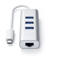 Лот: 21574419. Фото: 3. USB-хаб Satechi USB-C 2-in-1 USB... Компьютеры, оргтехника, канцтовары