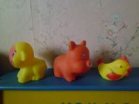 Лот: 20941801. Фото: 2. Резиновые игрушки 3 шт. одним... Игрушки