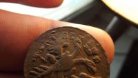 Лот: 10879035. Фото: 5. Отличная редкая денга 1731 года-видимый...
