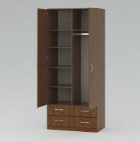 Лот: 4186106. Фото: 2. Шкаф с полками и 2-мя ящиками... Хранение вещей