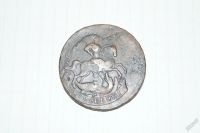 Лот: 5651012. Фото: 2. продаю перечекан 2 коп 1757г из... Монеты