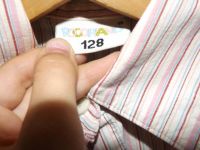 Лот: 7897664. Фото: 5. Блузка-рубашка на девочку в полоску...