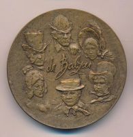 Лот: 9507827. Фото: 2. СССР Медаль 1975 Оноре де Бальзак... Значки, медали, жетоны