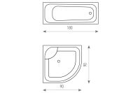 Лот: 23681217. Фото: 7. Штора для ванной комнаты Tatkraft...