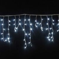 Лот: 6677445. Фото: 2. Гирлянда бахрома 100led белая... Для дачи, дома, огорода, бани, парка