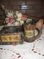 Лот: 10720378. Фото: 3. Винтажный набор зажигалка настольная... Домашний быт