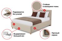 Лот: 23609668. Фото: 3. Кровать с подъёмным механизмом... Мебель