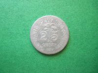 Лот: 19528414. Фото: 3. Цейлон 25 центов 1893 г. серебро... Коллекционирование, моделизм