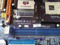 Лот: 3861554. Фото: 2. Материнская плата ECS P4M800-M... Комплектующие