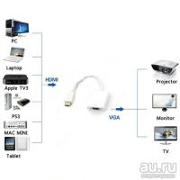 Лот: 17899067. Фото: 2. Переходник HDMI VGA новый. Комплектующие