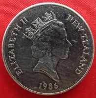 Лот: 1588294. Фото: 2. (№646) 20 центов 1986 (Новая Зеландия... Монеты