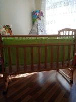 Лот: 16333115. Фото: 3. Детская кроватка + матрасик+ бортики. Мебель